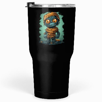 Discover Halloween Spooky Cartoon Mummy Tumblers 30 Oz
