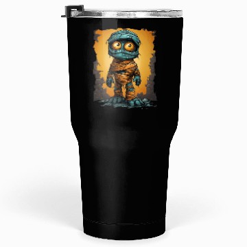 Discover Halloween Spooky Cartoon Mummy Tumblers 30 Oz