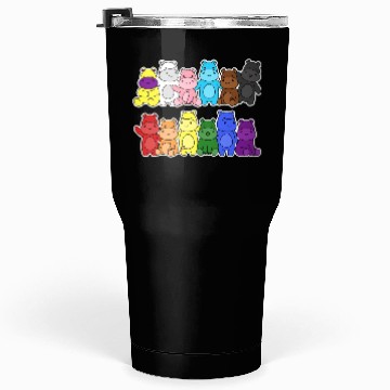 Discover Pride Progress Flag Hippo Design for Equality Tumblers 30 Oz