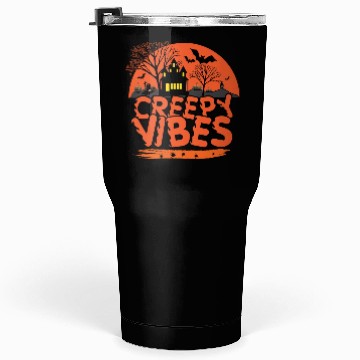 Discover Black Cat Night Creepy Vibes Tumblers 30 Oz