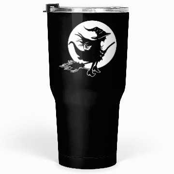 Discover Witch Wizard Broom Halloween Tumblers 30 Oz