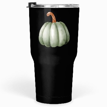 Discover Green Pumpkin Watercolor Tumblers 30 Oz