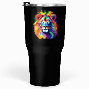 Discover Lion colorful Tumblers 30 Oz