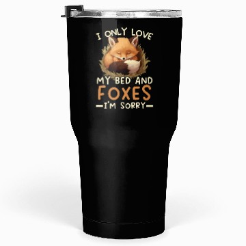 Discover Sleeping Fox Sleepyhead Napping Sleep Fox Lover Tumblers 30 Oz