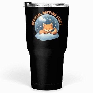 Discover Sleeping Fox Sleepyhead Napping Sleep Fox Lover Tumblers 30 Oz