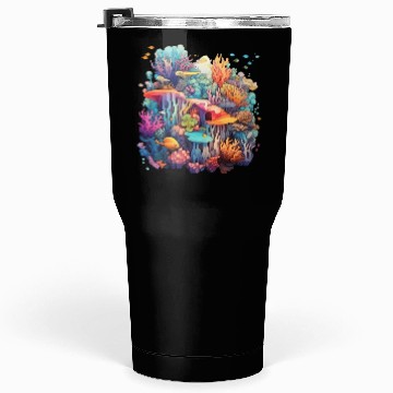 Discover Coral Kaleidoscope: Nature's Mosaic Tumblers 30 Oz