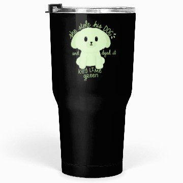 Discover Key Lime Green Dog Tumblers 30 Oz