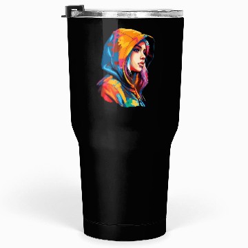 Discover The Hooded Girl Tumblers 30 Oz