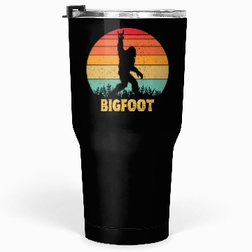 Discover Funny Bigfoot Rock Roll retro Tumblers 30 Oz