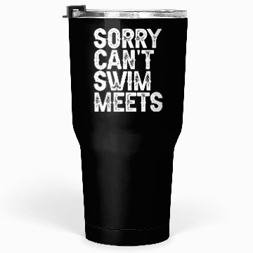 Discover Sorry Can't, Swim Meets 3 Tumblers 30 Oz