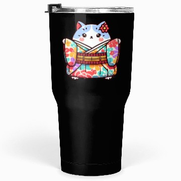 Discover Japanese cat or Neko Tumblers 30 Oz