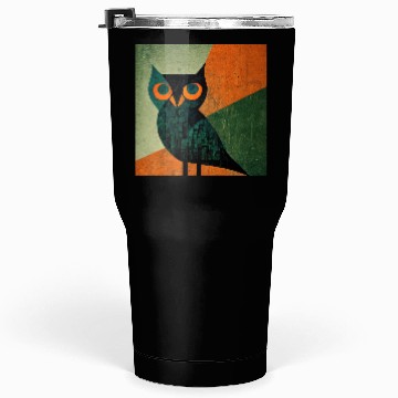 Discover Mod Owl: Orange Beak Owl Tumblers 30 Oz