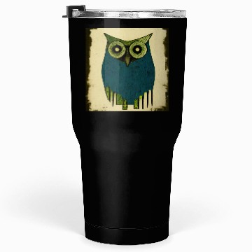 Discover Mod Owl: Woodcut Owl Tumblers 30 Oz