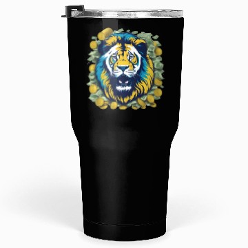 Discover Money Lion Art Tumblers 30 Oz