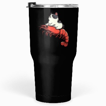Discover Cat rides shrimp Tumblers 30 Oz