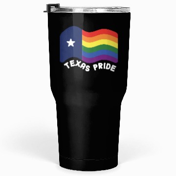 Discover Rainbow Texas Flag Design for proud LGBT+ Texan Tumblers 30 Oz