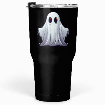 Discover Funny Halloween Pumpkin With Cute Ghost Tumblers 30 Oz
