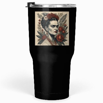 Discover frida khalos Mug,Frida Khalo flower mug Tumblers 30 Oz