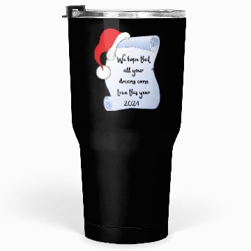 Discover Santa Claus wishes Tumblers 30 Oz