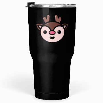Discover Reindeer Face Tumblers 30 Oz