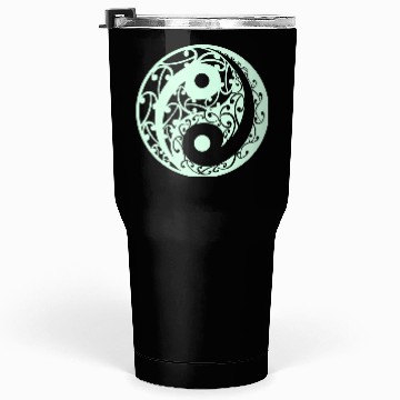 Discover Yin And Yang In A Light Green Colour Tumblers 30 Oz