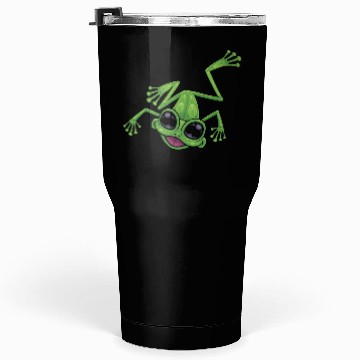 Discover Happy Green Tree Frog Tumblers 30 Oz