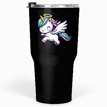 Discover Heavenly Unicorn: Sweet Magic with Angel Wings Tumblers 30 Oz