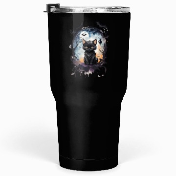Discover "Bat-Kissed Kitten" Tumblers 30 Oz