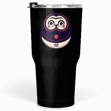 Discover Kawaii Cat Face Daruma Doll Tumblers 30 Oz