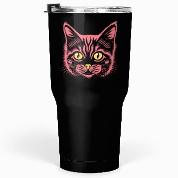Discover neon red cute cat Tumblers 30 Oz