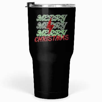Discover Merry christmas with lightning bolt Tumblers 30 Oz