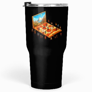 Discover Pizza Hiking People Tumblers 30 Oz