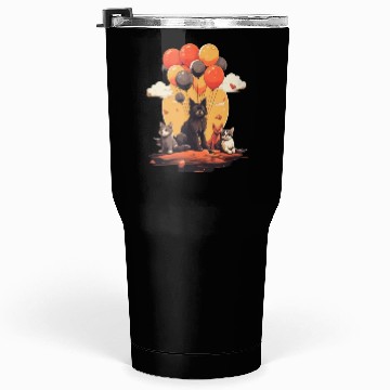 Discover Cats, Dogs & Balloons Tumblers 30 Oz