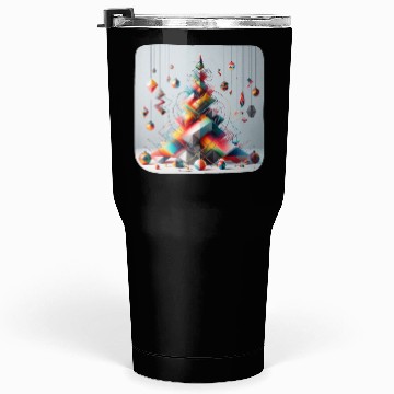 Discover Geometric Christmas tree Tumblers 30 Oz