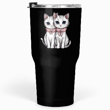 Discover there are two kittens Tumblers 30 Oz