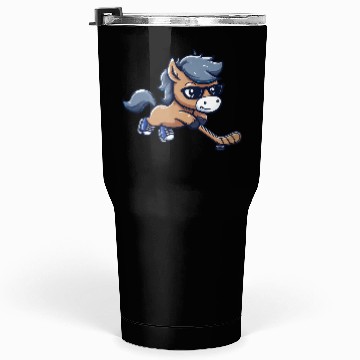 Discover Hockey Horse: Elegance Meets Speed! Tumblers 30 Oz