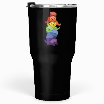 Discover Rainbow Flag Pride Lgbtq Cute Otter Stack Tumblers 30 Oz