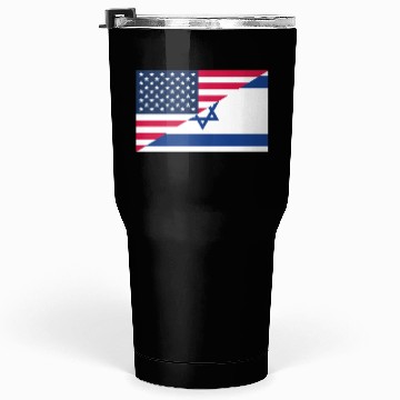 Discover Israel USA flag flags Tumblers 30 Oz