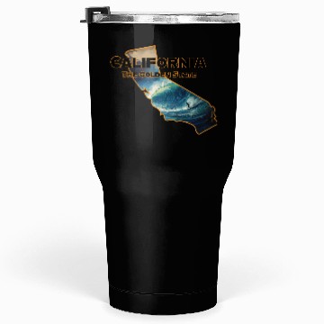 Discover California Wildlife - surfer Tumblers 30 Oz