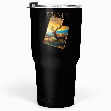 Discover Utah Wildlife - elk Tumblers 30 Oz