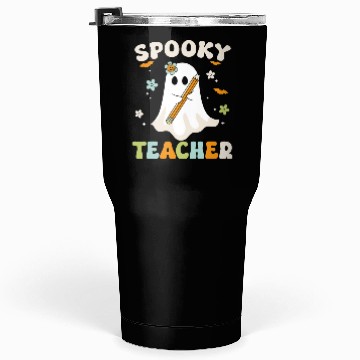Discover Spooky Teacher Halloween Spooky Ghost Tumblers 30 Oz