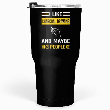 Discover 3 People Charcoal Drawing Tumblers 30 Oz