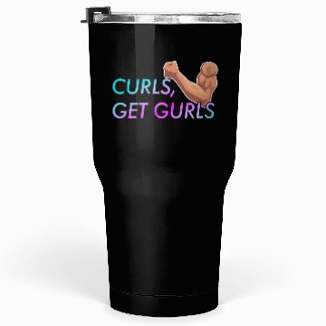 Discover CURLS GET GURLS GYM MUSCLE Tumblers 30 Oz