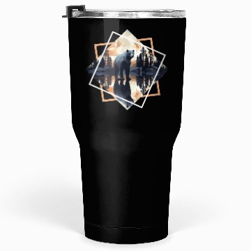 Discover Abstract bear in the mountains Tumblers 30 Oz