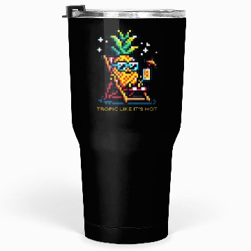 Discover Sunny Pineapple Paradise - Beach Vibes Tumblers 30 Oz