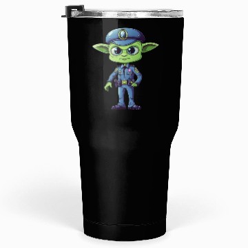 Discover Police alien Tumblers 30 Oz