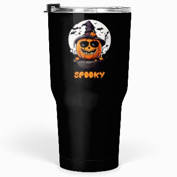 Discover Spooky Cool Halloween Pumpkin Funny Tumblers 30 Oz