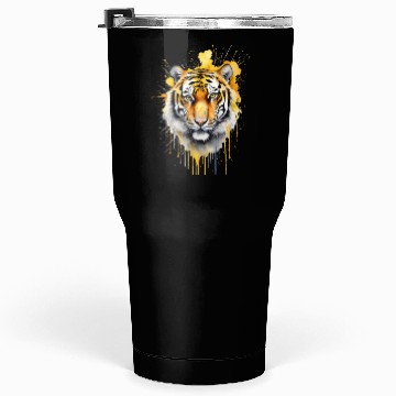 Discover wild tiger head Tumblers 30 Oz