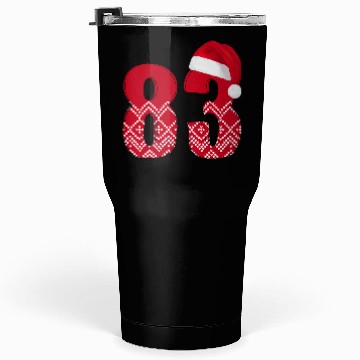 Discover Number 83 - Happy Christmas Eighty Three Tumblers 30 Oz