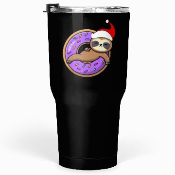 Discover Sloth and Donut Christmas Tumblers 30 Oz